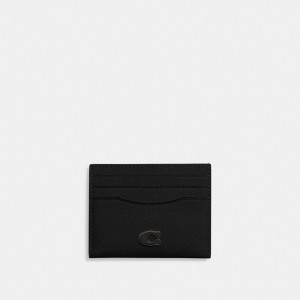 Black Coach Card Case Men Card Cases & Money Clips | 9352KQEHA