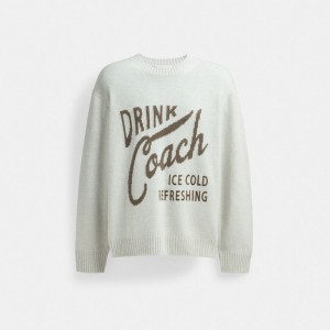 Blue Coach Sweater Men Tops & Bottoms | 0329TSDIX