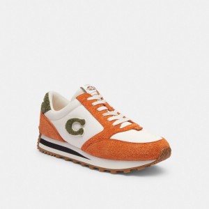 Spice Orange/Chalk Coach Runner Men Sneakers | 4291QFDLN