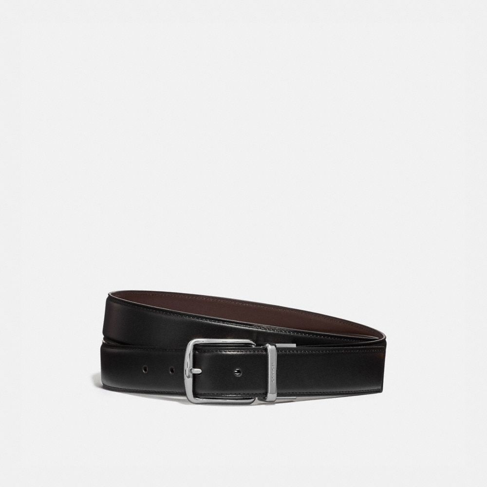 BLACK/CHESTNUT Coach Harness Buckle Cut To Size Reversible Belt, 32 Mm Men Belts | 5481LPUTB