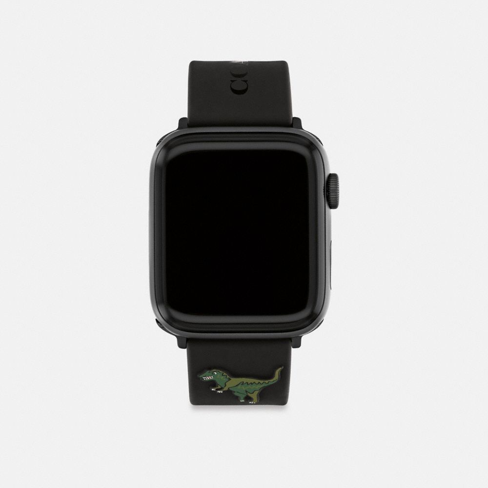 Black Coach Apple Watch® Strap, 42 Mm, 44 Mm And 45 Mm Men Watches | 5629OMVPS