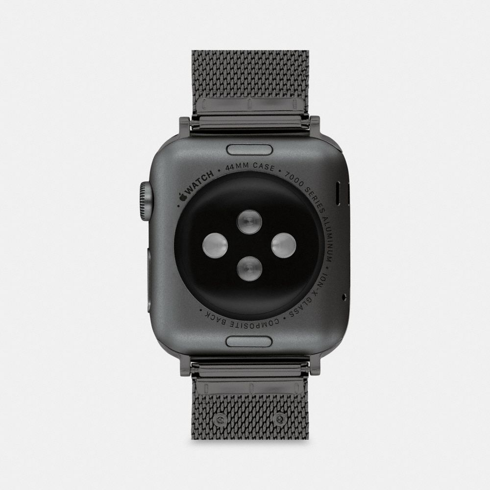 Black Coach Apple Watch® Strap, 42 Mm And 44 Mm Men Watches | 7129HOVKT