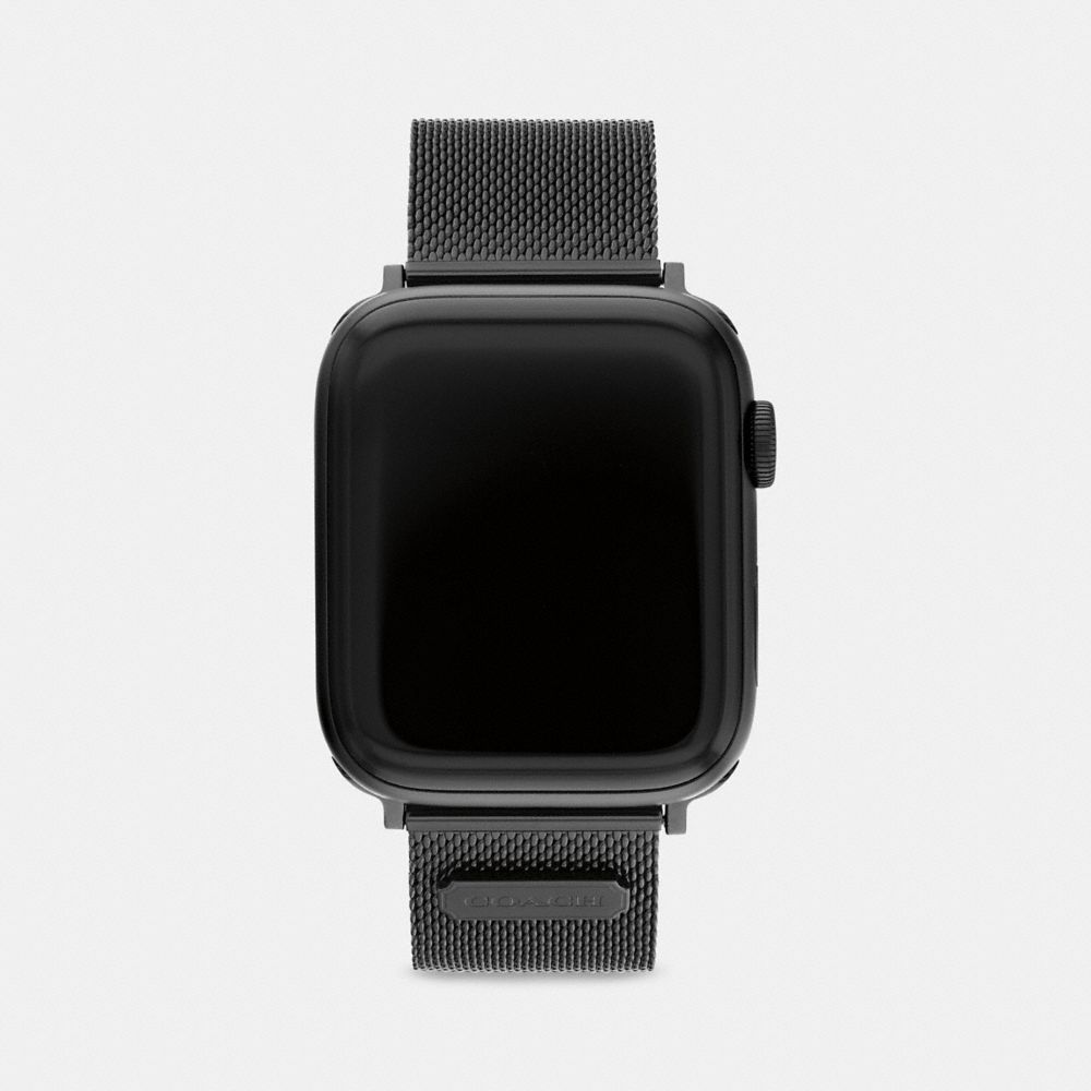 Black Coach Apple Watch® Strap, 42 Mm And 44 Mm Men Watches | 7129HOVKT