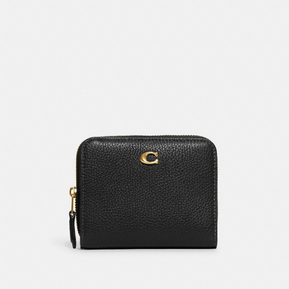 Black Coach Billfold Wallet Women Small Wallets | 0853ZEKUJ