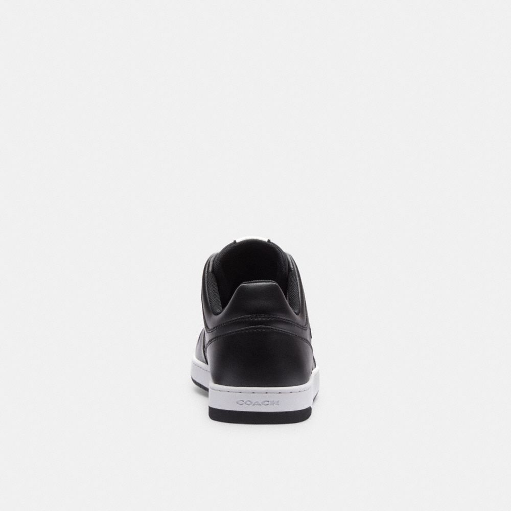 Black Coach C201 In Signature Canvas Men Sneakers | 5362YPWSL