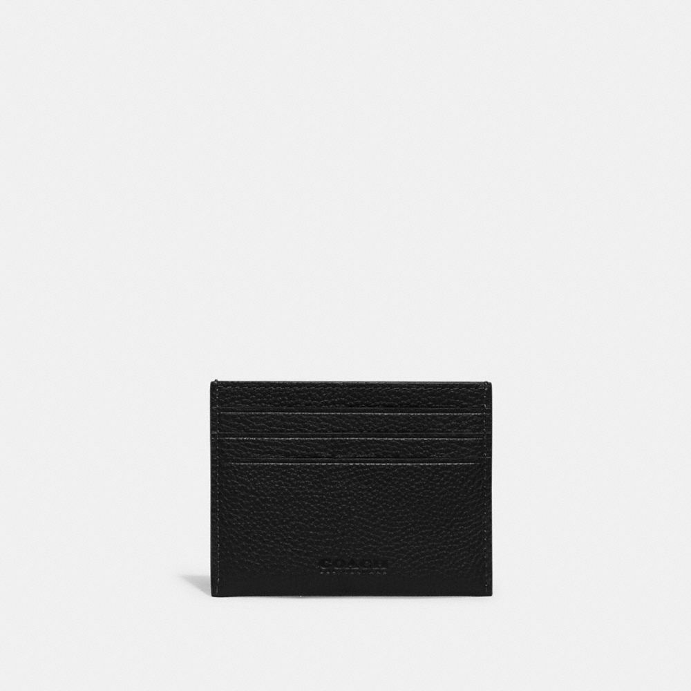 Black Coach Card Case Men Card Cases & Money Clips | 1482GIHCE