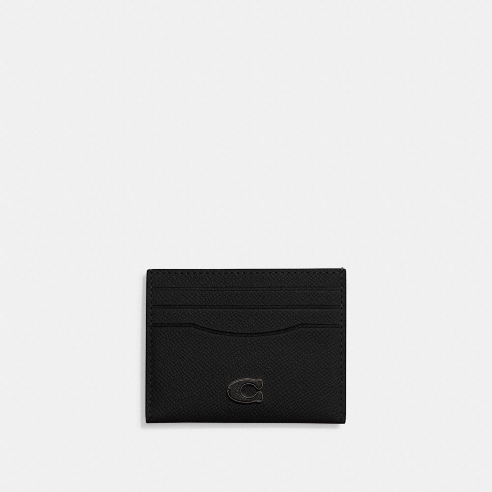 Black Coach Card Case Men Card Cases & Money Clips | 9352KQEHA