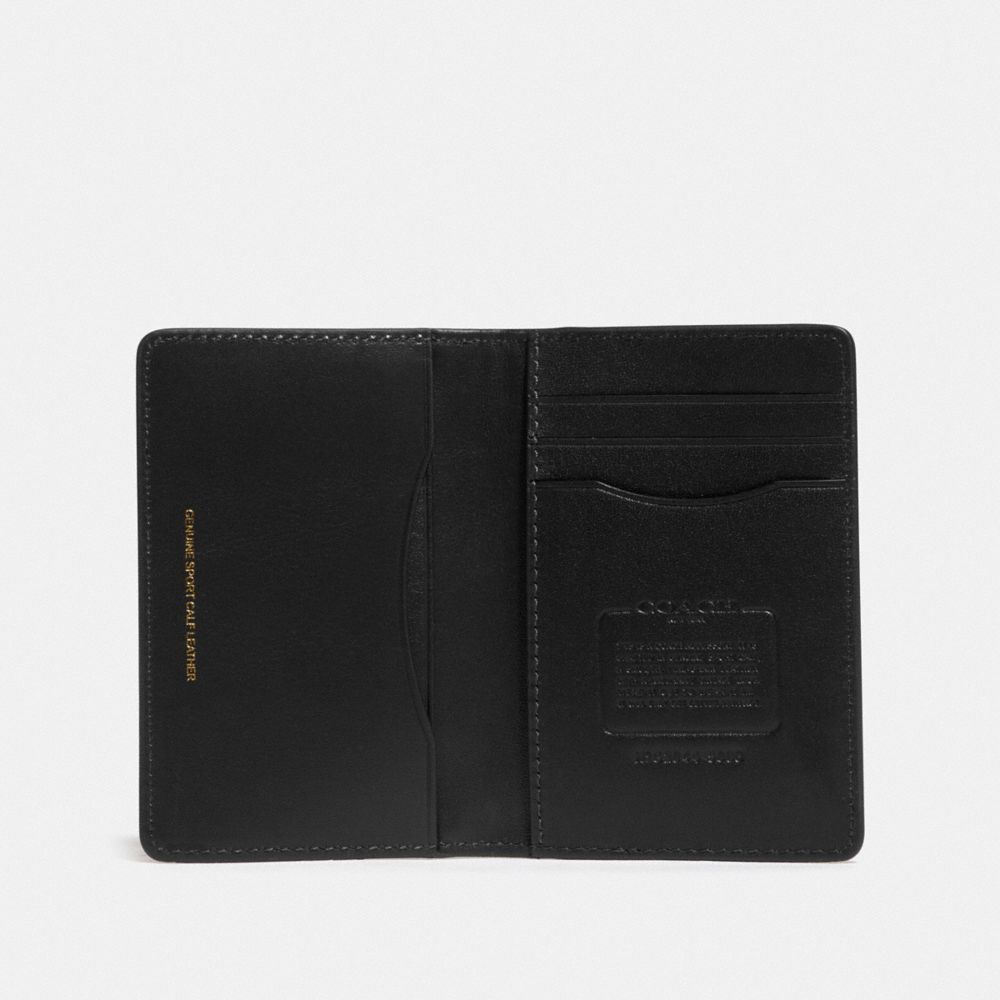 Black Coach Card Wallet Men Card Cases & Money Clips | 2056WBEXH