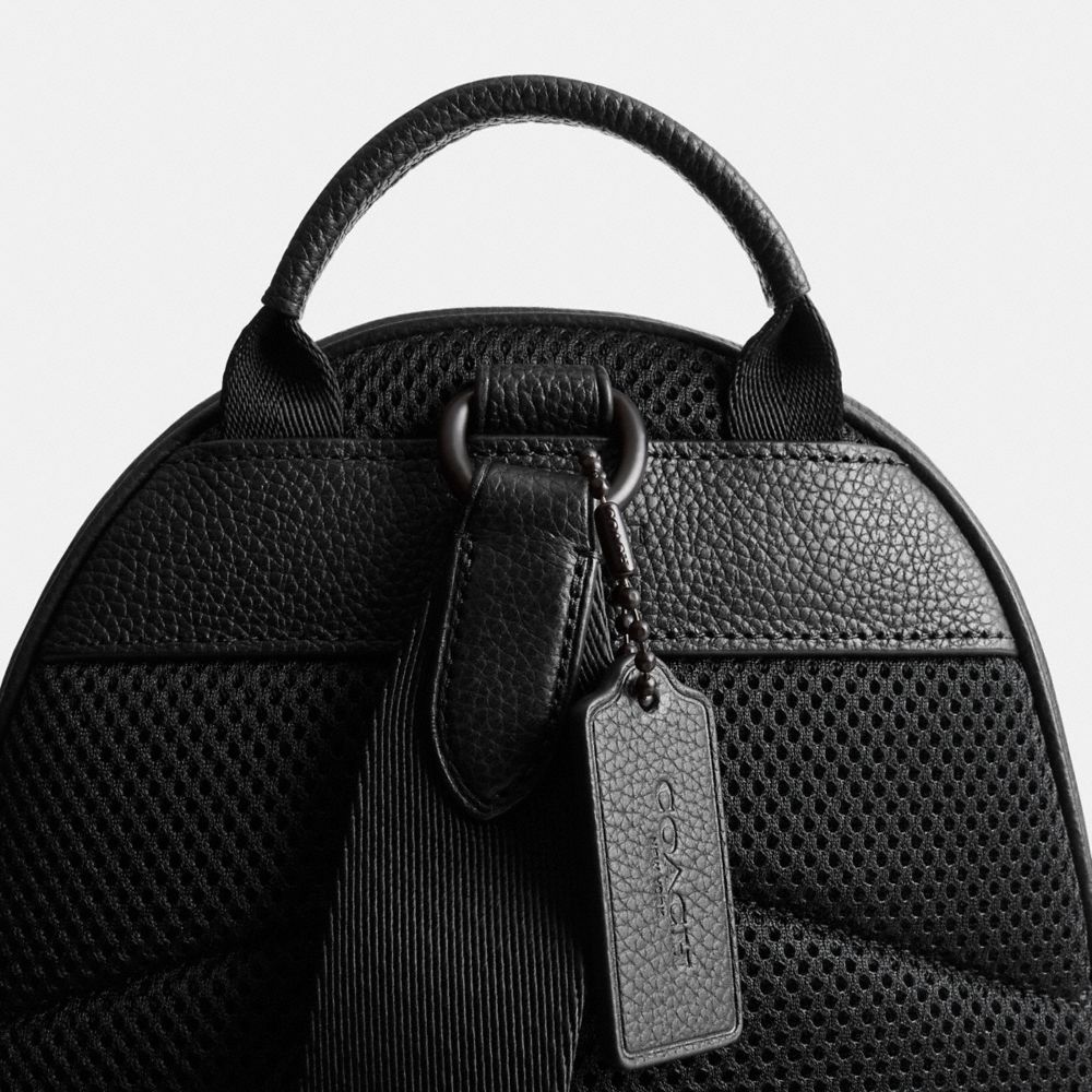 Black Coach Charter Pack In Signature Leather Men Messenger & Crossbody | 5674UERPM