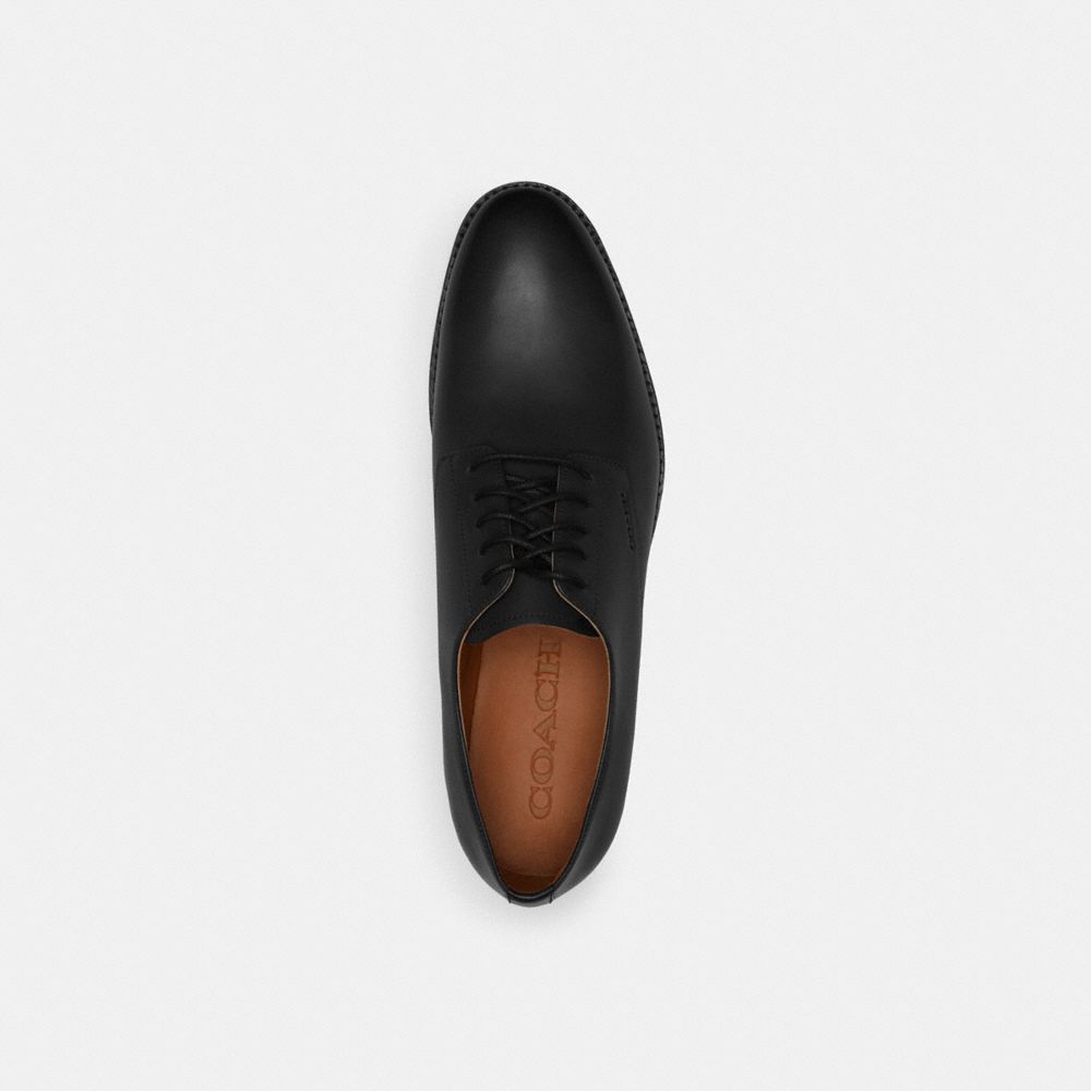 Black Coach Davi Derby Men Loafers & Drivers | 4051OYTQF