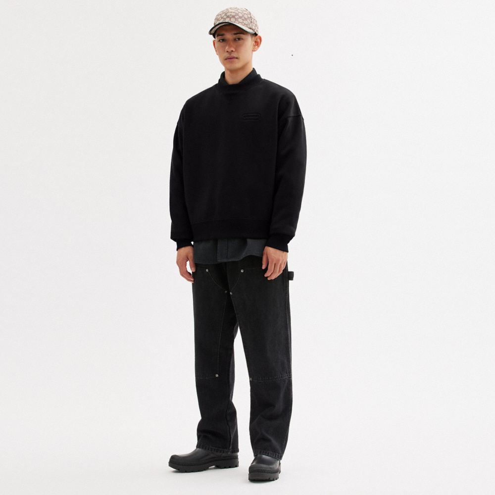 Black Coach Essential Crewneck Men Tops & Bottoms | 4086TBGPA