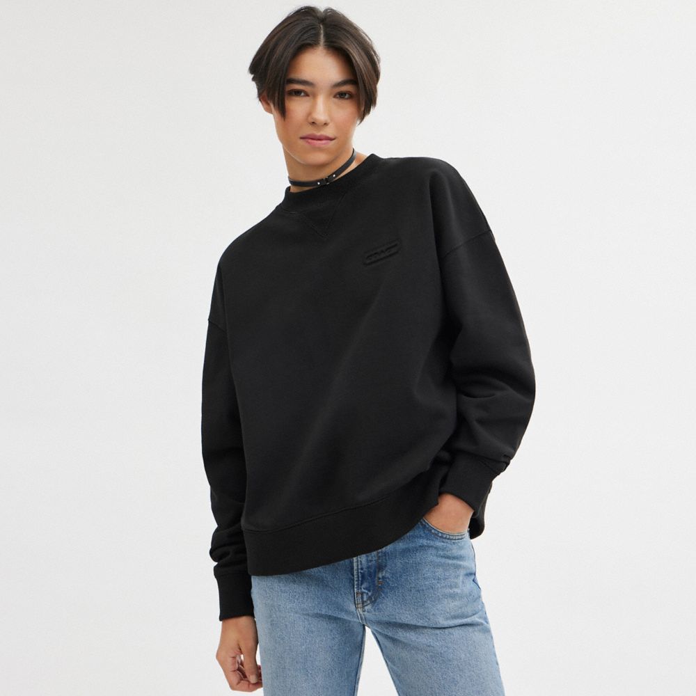 Black Coach Essential Crewneck Men Tops & Bottoms | 4086TBGPA