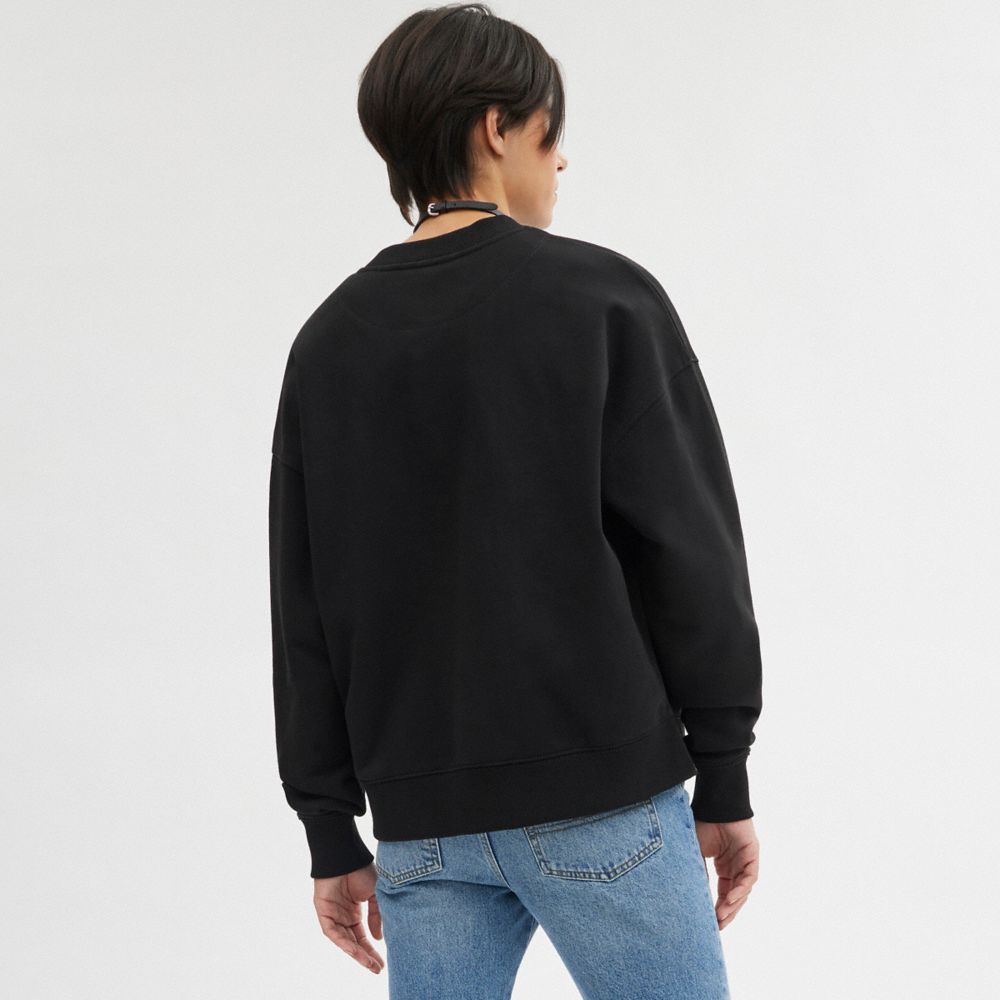 Black Coach Essential Crewneck Men Tops & Bottoms | 4086TBGPA