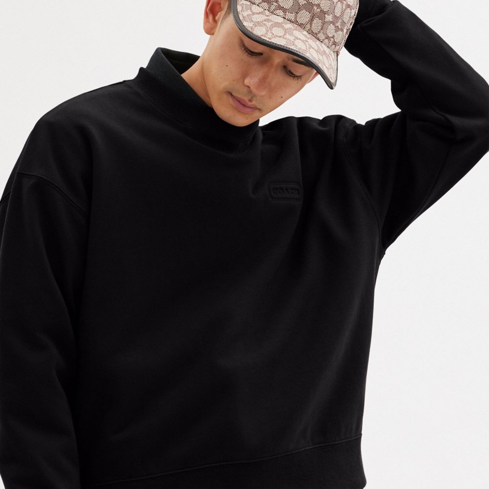 Black Coach Essential Crewneck Men Tops & Bottoms | 4086TBGPA