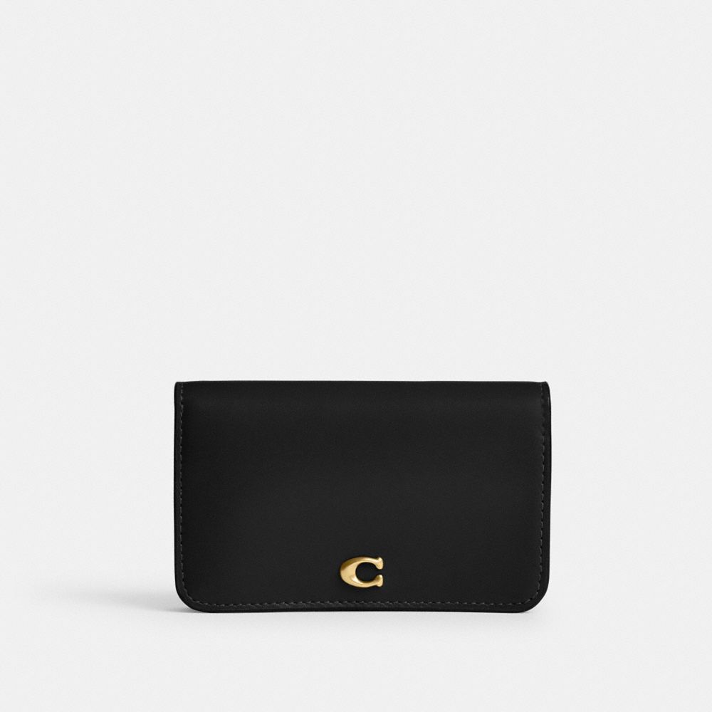 Black Coach Essential Slim Women Card Cases | 4601LXTIE