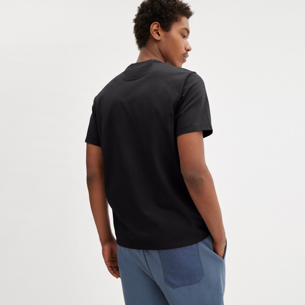 Black Coach Essential T Shirt Men Tops & Bottoms | 1082SZQEB