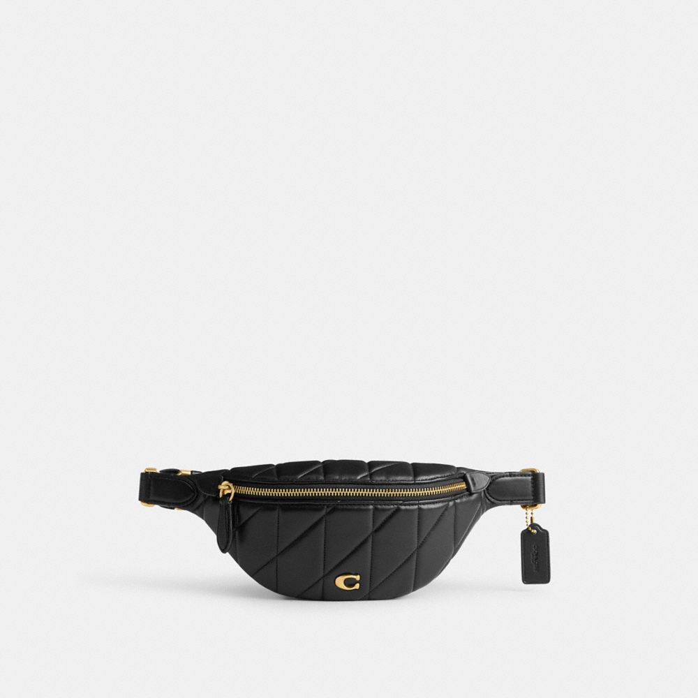 Black Coach Essential With Pillow Quilting Women Belt Bags | 3450NOEIL