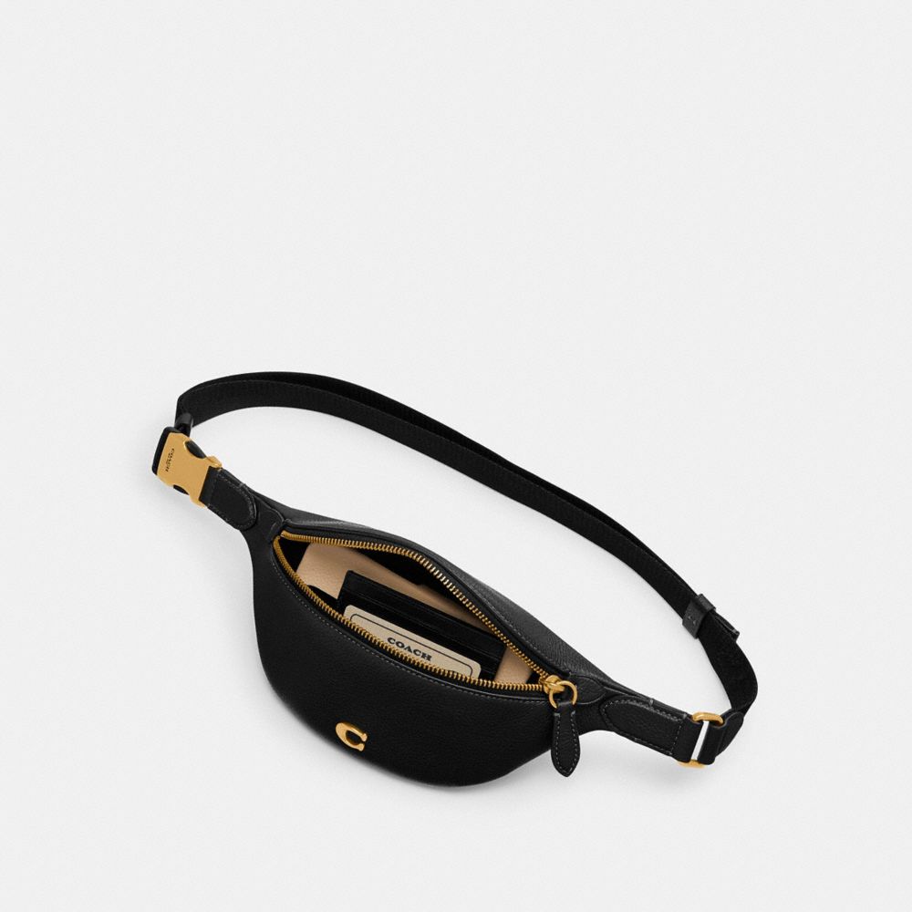 Black Coach Essential Women Belt Bags | 6208BLVNR