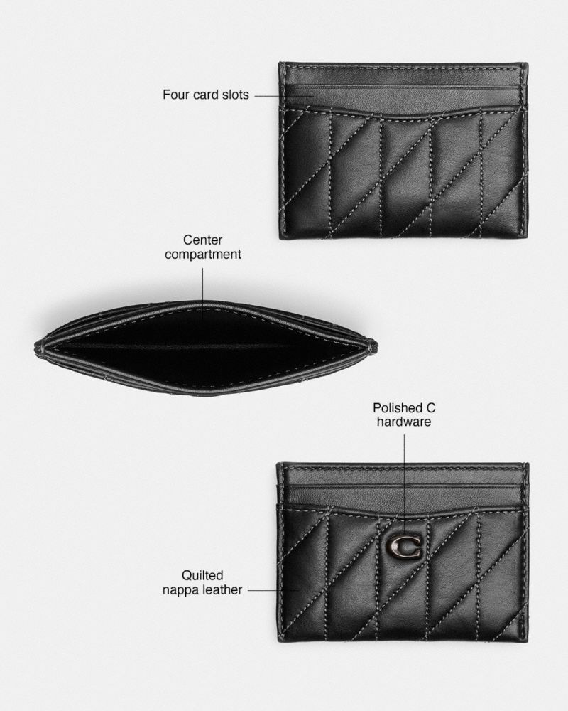 Black Coach Essential Women Card Cases | 4529QNJLF