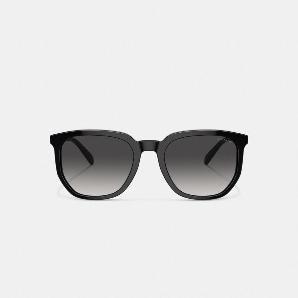 Black Coach Geometric Square Men Sunglasses | 4605ZENDF