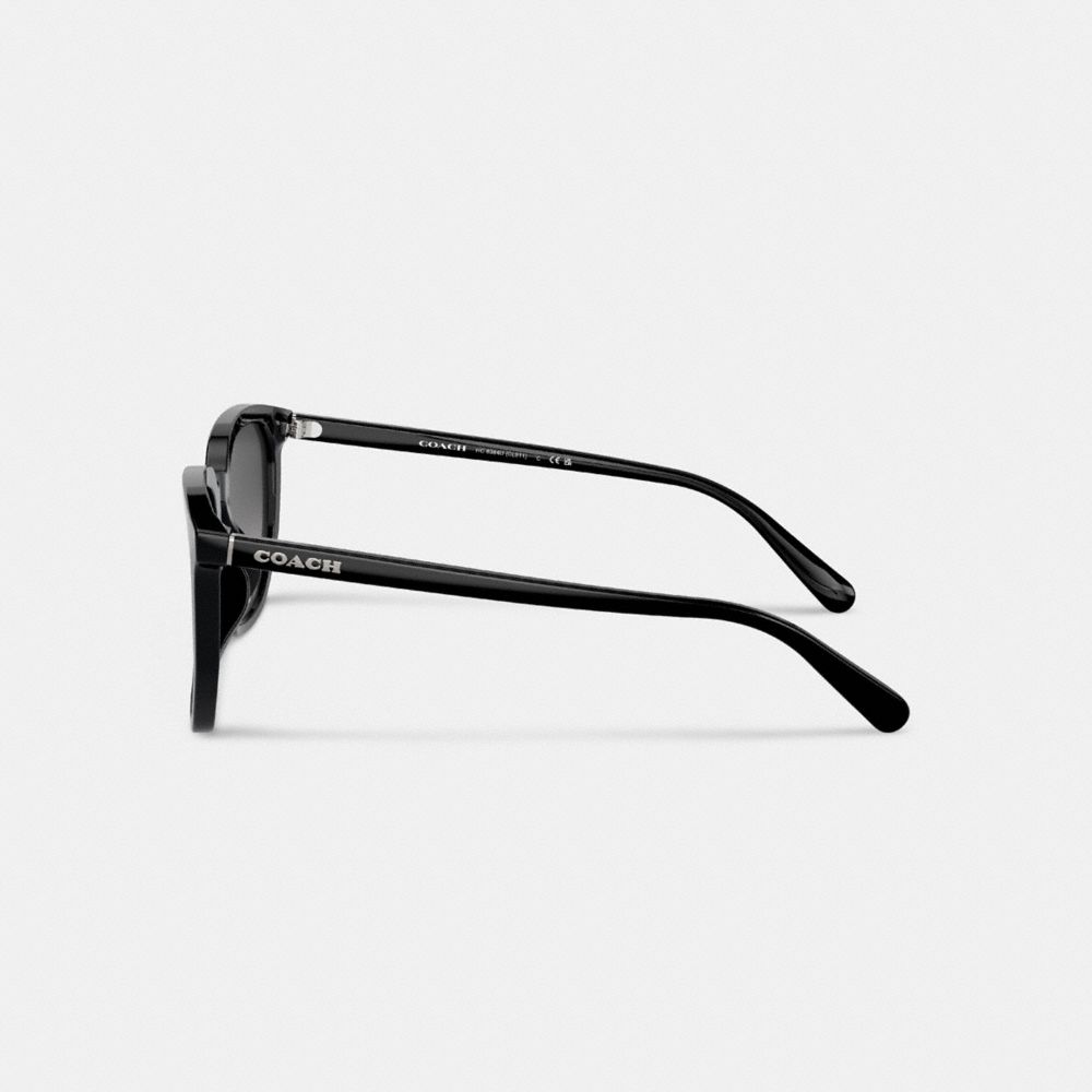 Black Coach Geometric Square Men Sunglasses | 4605ZENDF