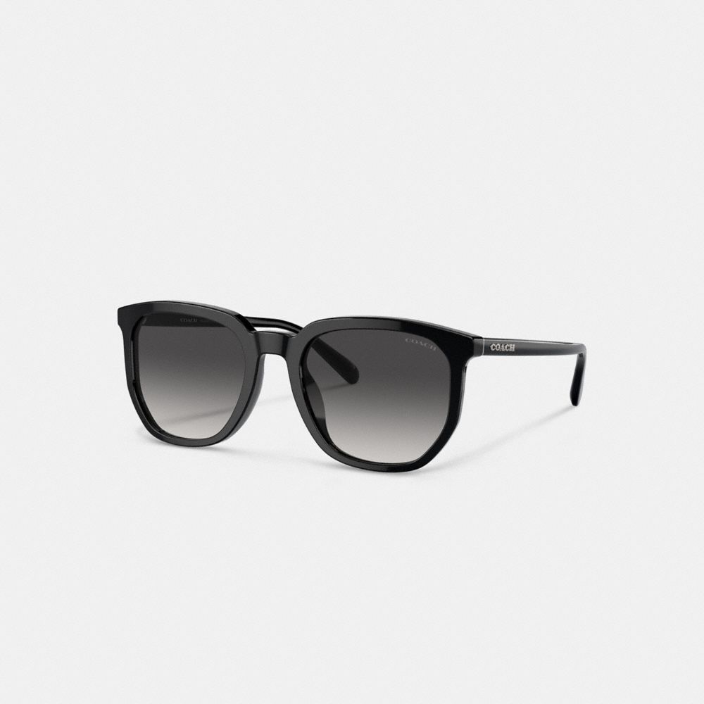 Black Coach Geometric Square Men Sunglasses | 4605ZENDF