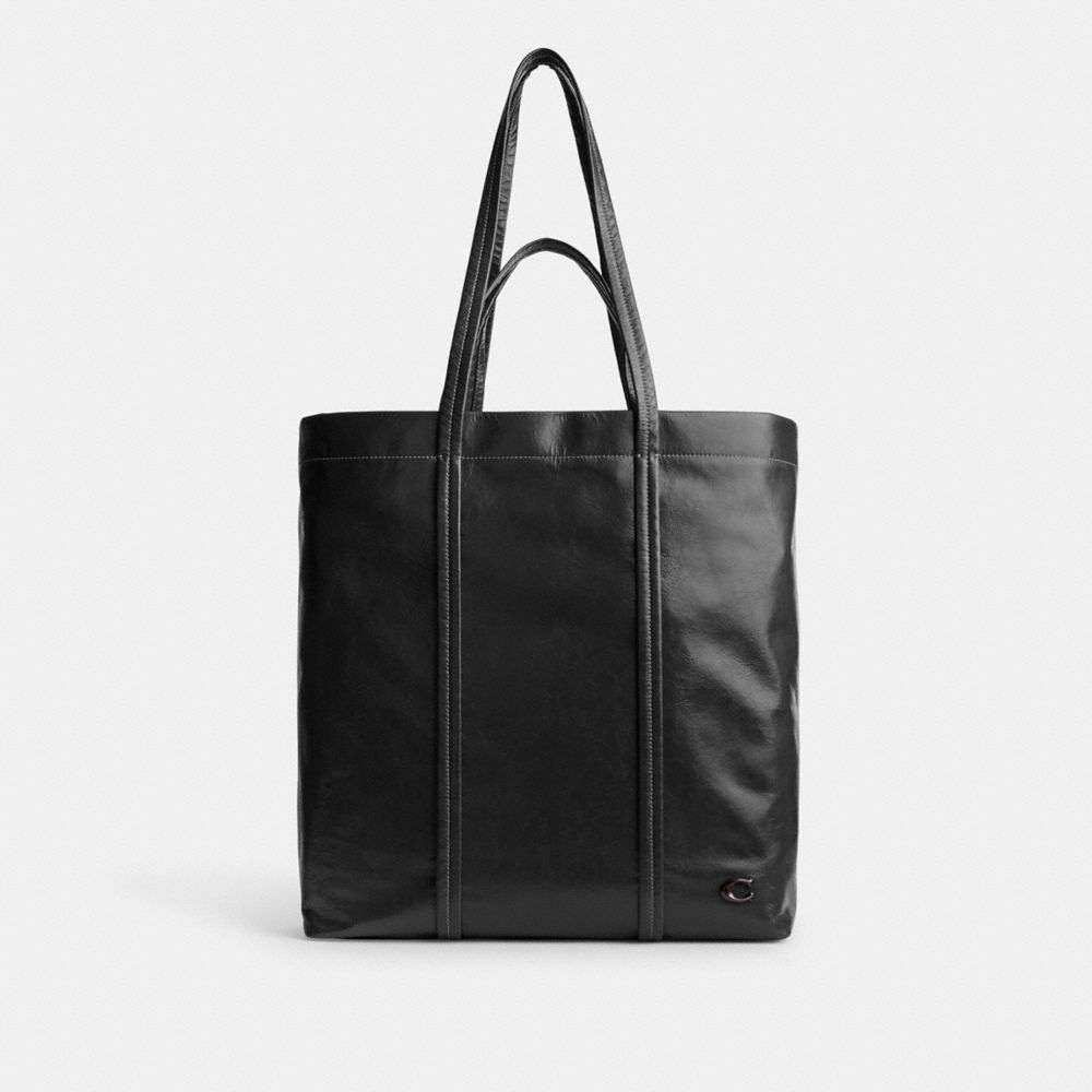 Black Coach Hall Tote Bag Men Totes & Duffles | 7185PIGYH