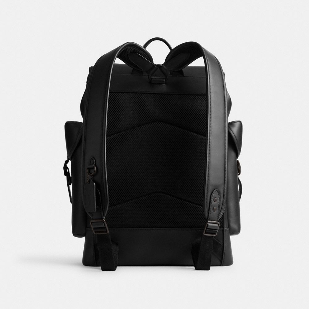 Black Coach Hitch Men Backpacks | 2015PJTUS