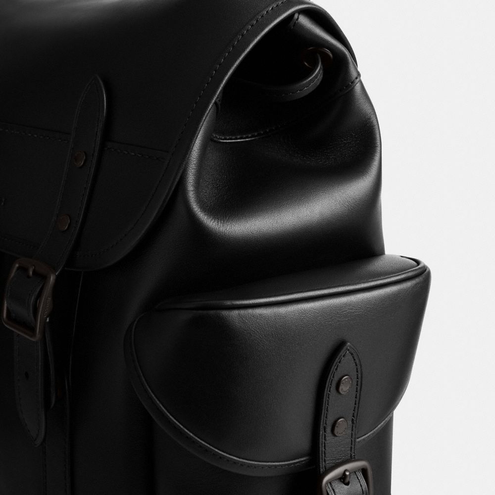 Black Coach Hitch Men Backpacks | 2015PJTUS