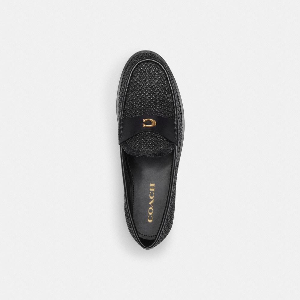 Black Coach Jolene Loafer Women Flats & Loafers | 9750AEDQR