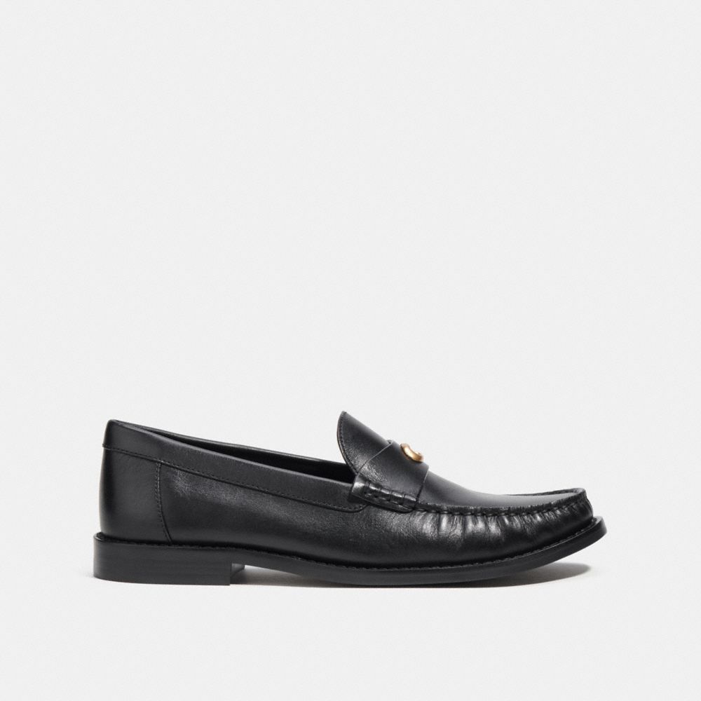 Black Coach Jolene Loafer Women Flats & Loafers | 9453FLQPO