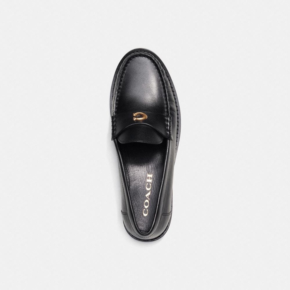 Black Coach Jolene Loafer Women Flats & Loafers | 9453FLQPO