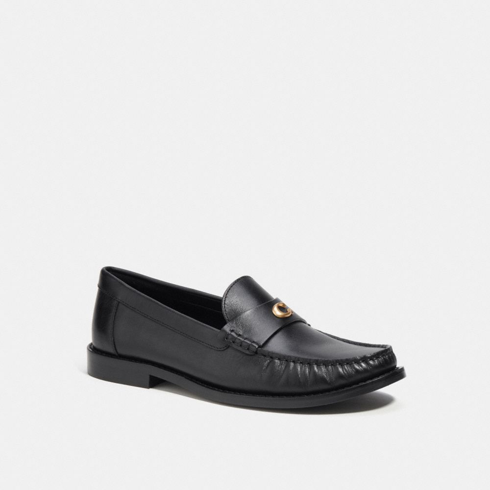 Black Coach Jolene Loafer Women Flats & Loafers | 9453FLQPO