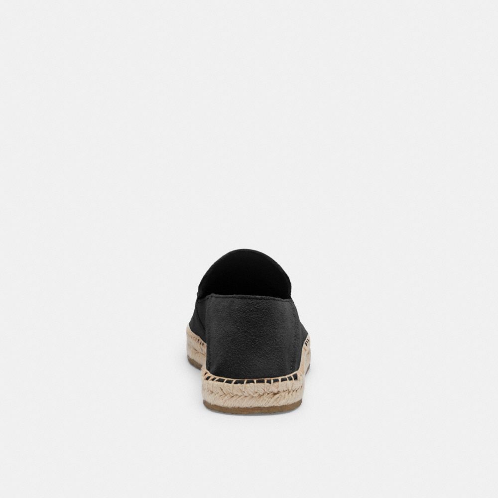 Black Coach Reilly Espadrille Men Loafers & Drivers | 0642WQBXJ