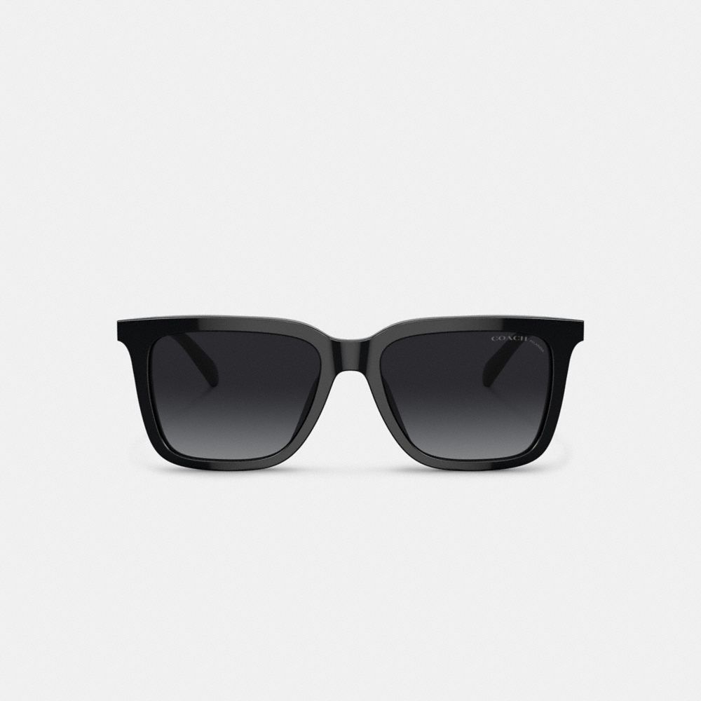 Black Coach Retro Square Men Sunglasses | 2583DVAYS