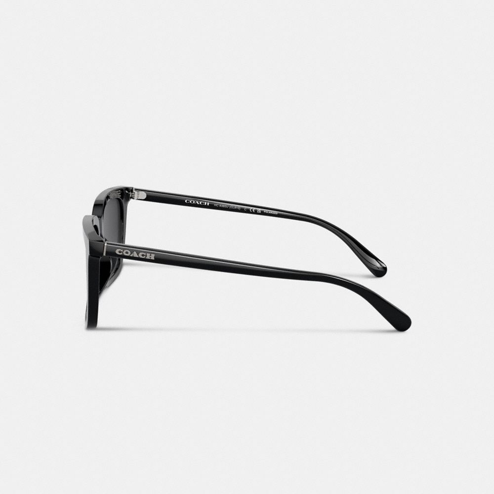 Black Coach Retro Square Men Sunglasses | 2583DVAYS