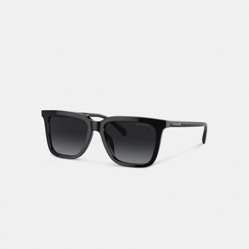 Black Coach Retro Square Men Sunglasses | 2583DVAYS