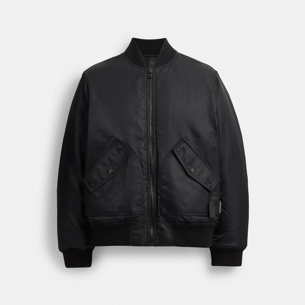 Black Coach Reversible Ma 1 Jacket Men Jackets & Outerwear | 9241XMBQR