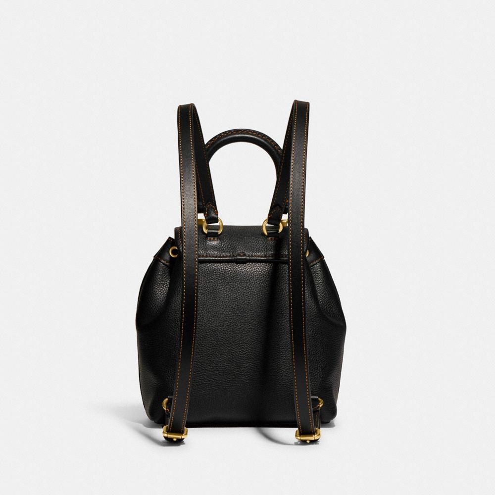 Black Coach Riya 21 Women Backpacks | 5927BMHAF