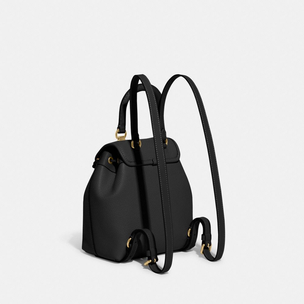 Black Coach Riya 21 Women Backpacks | 5927BMHAF