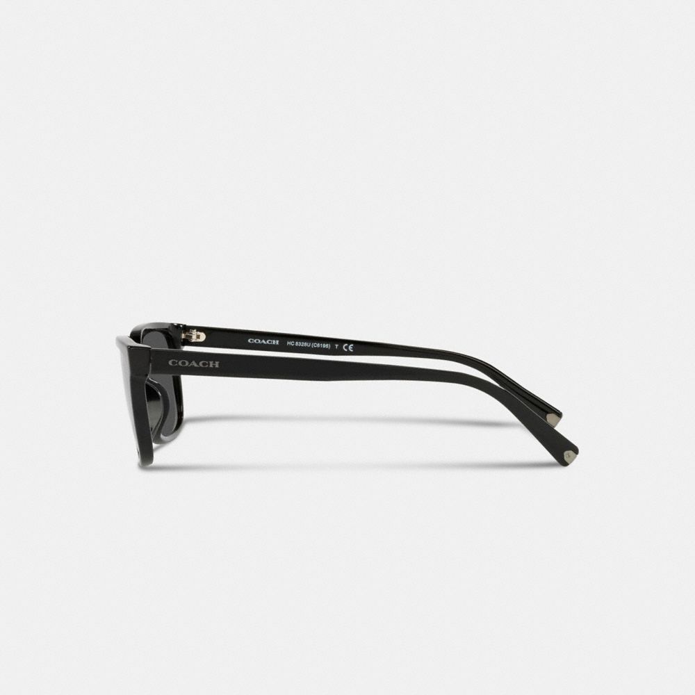 Black Coach Signature Workmark Square Men Sunglasses | 5437EZMGF