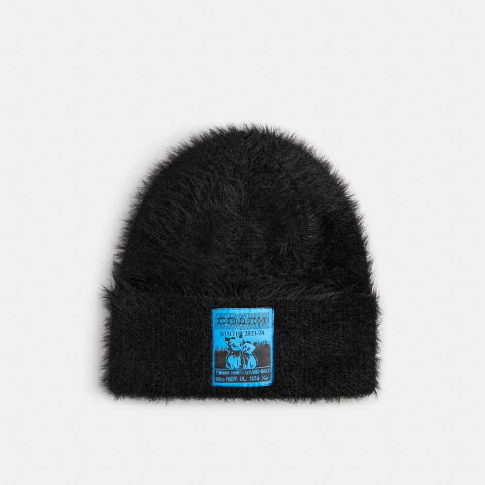 Black Coach The Lil Nas X Drop Beanie Men Hats Scarves & Gloves | 1507IMTOU