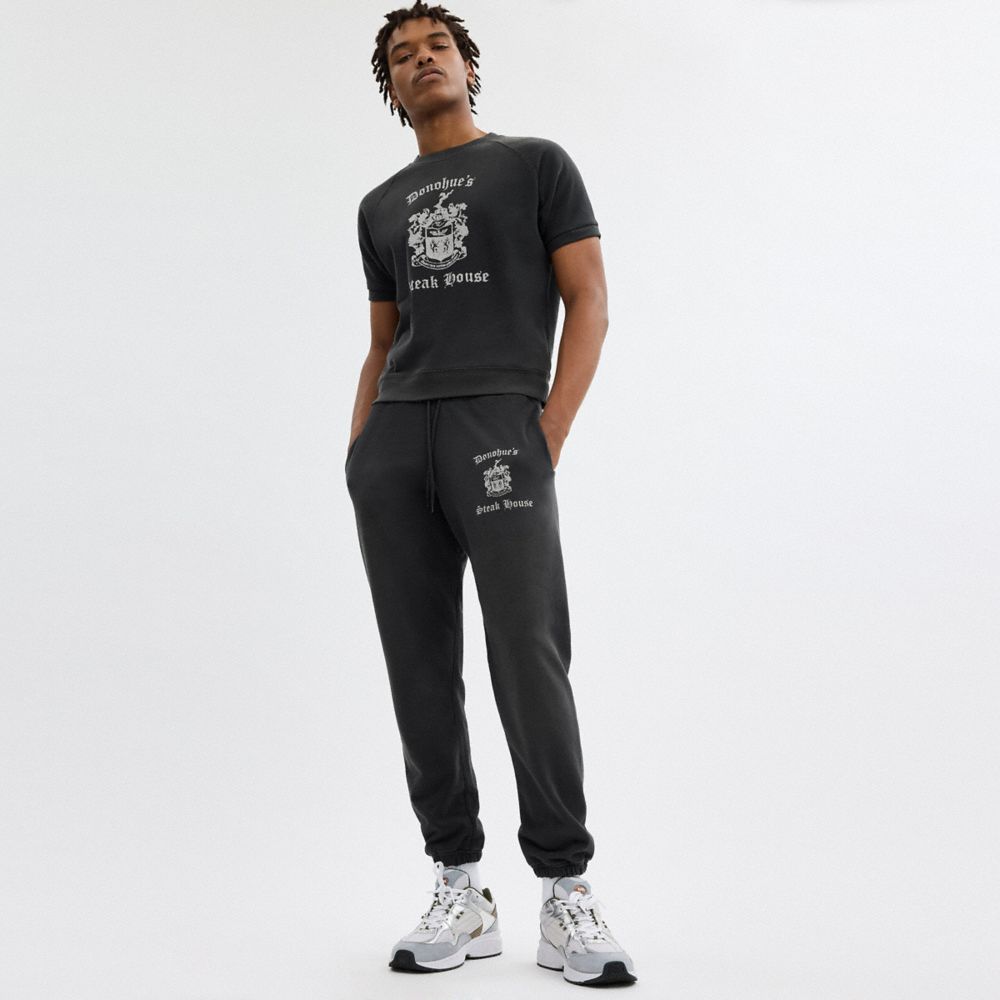 Black Coach Vintage Pull On Joggers Men Tops & Bottoms | 2935RULPJ