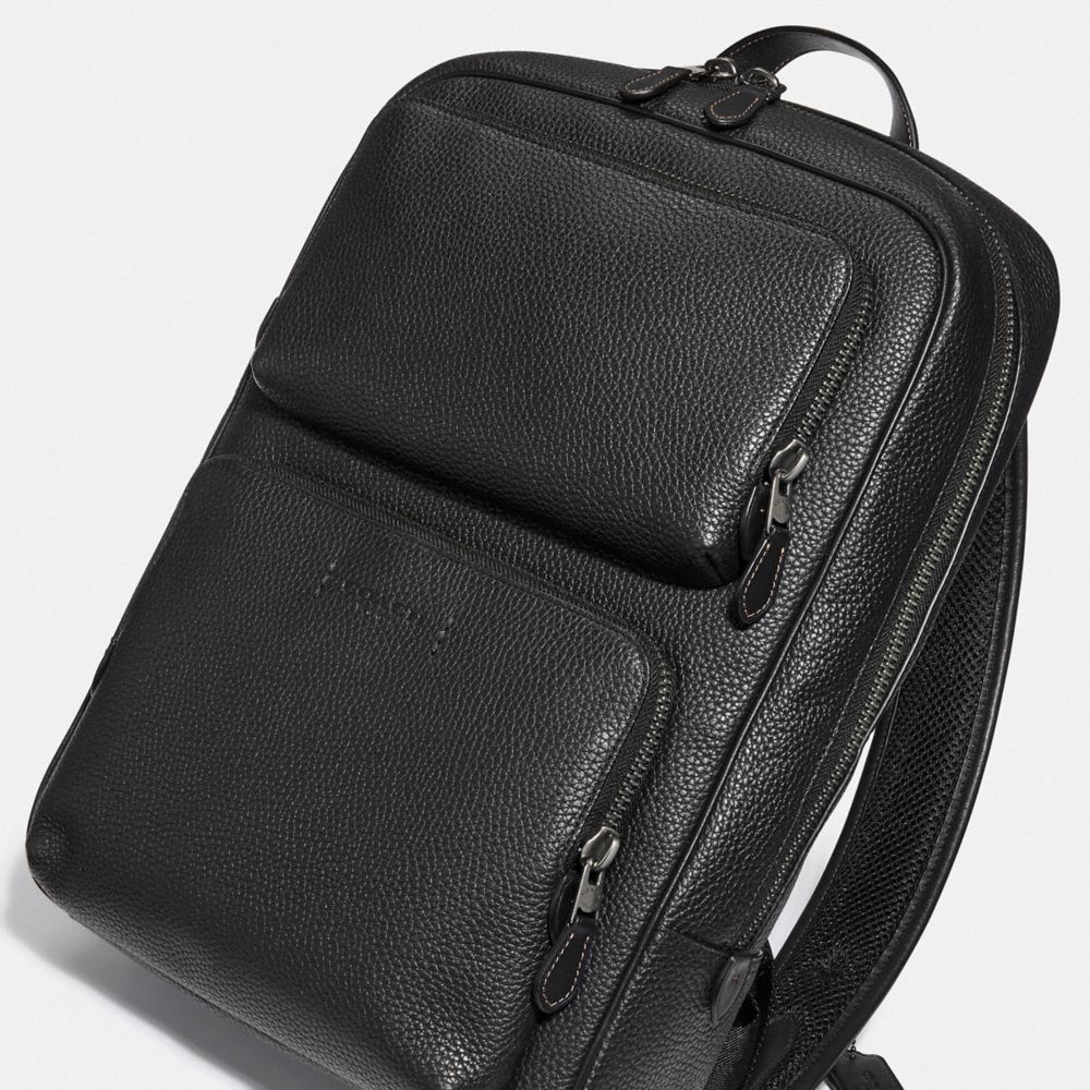 Black Copper / Black Coach Gotham Men Backpacks | 5279DMYBX