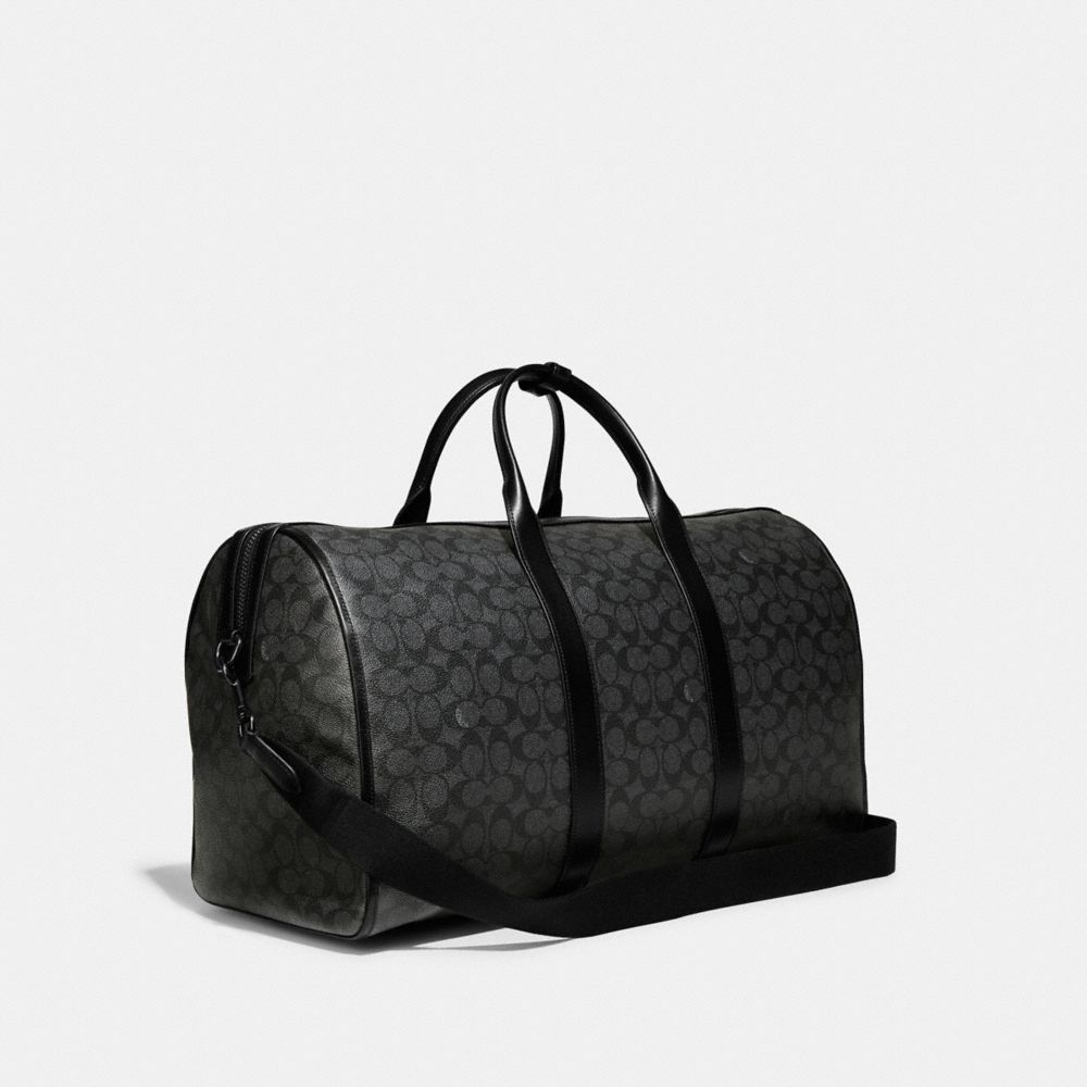 Black Copper / Grey Coach Gotham Duffle Bag In Signature Canvas Women Totes & Duffles | 8409HVICO