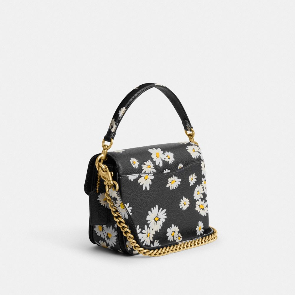 Black Multicolor Coach Cassie Crossbody Bag 19 With Floral Print Women Crossbody Bags | 1273JBVXO