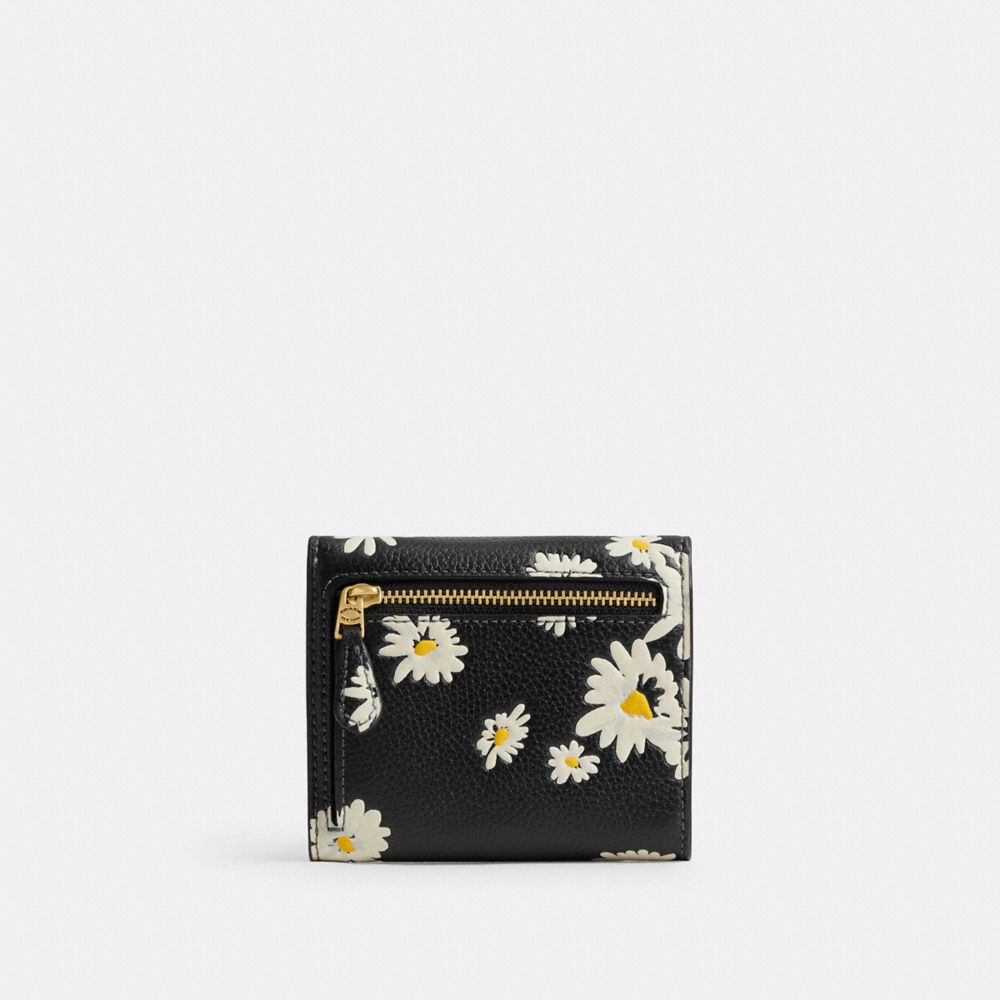 Black Multicolor Coach Wyn Small Wallet With Floral Print Women Small Wallets | 3695PRGBM