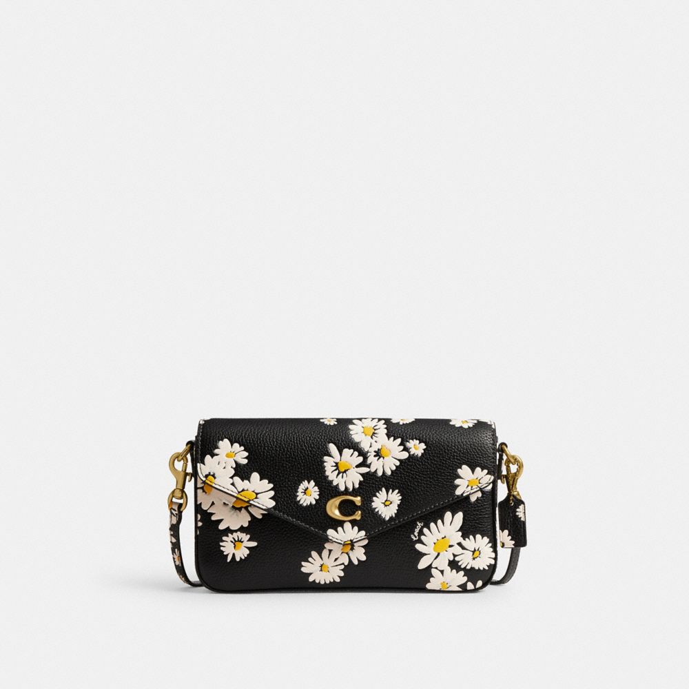 Black Multicolor Coach Wyn With Floral Print Women Crossbody Bags | 3249OQLKI