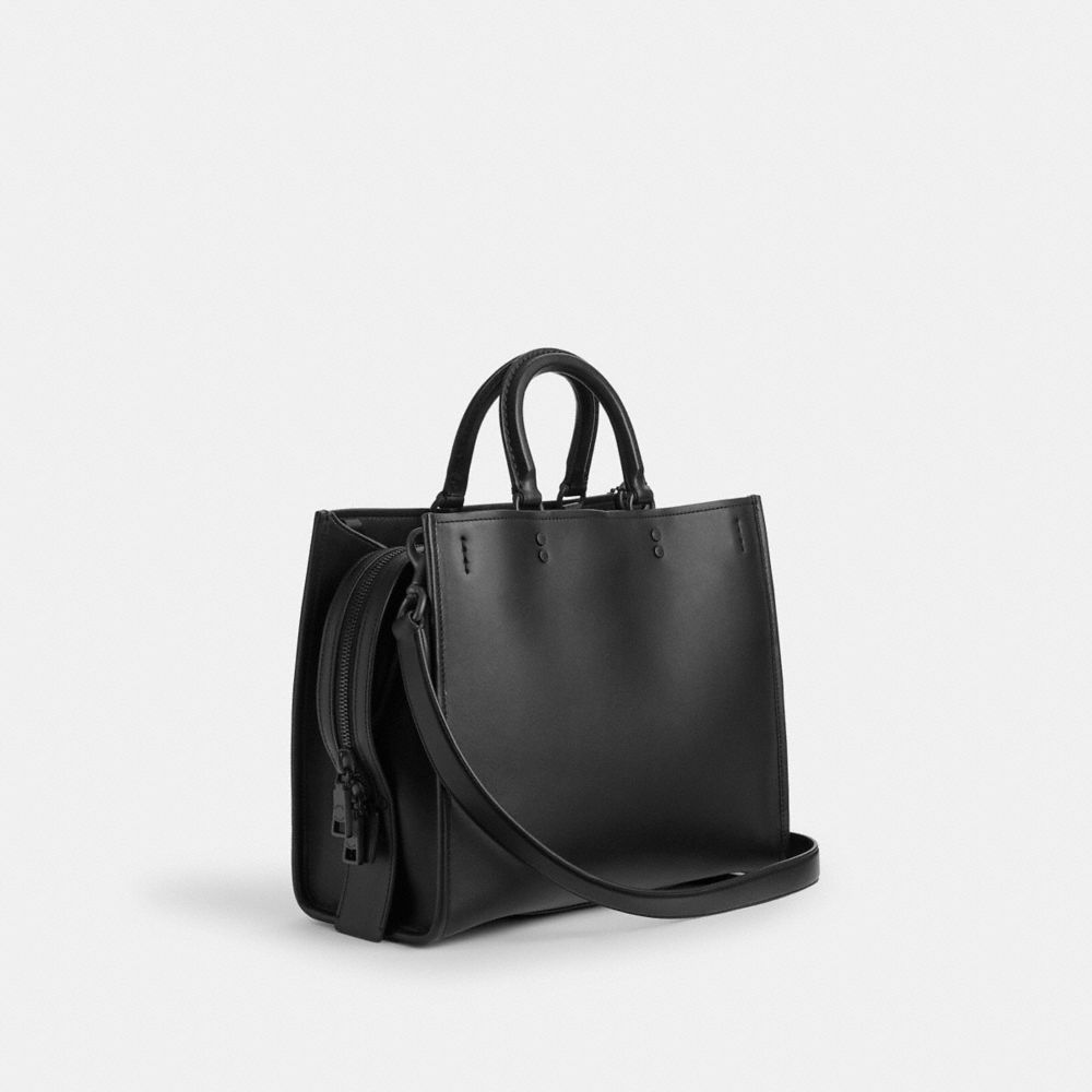 Black / Black Coach Rogue Bag Women Satchels & Top Handles | 3176VHDEJ