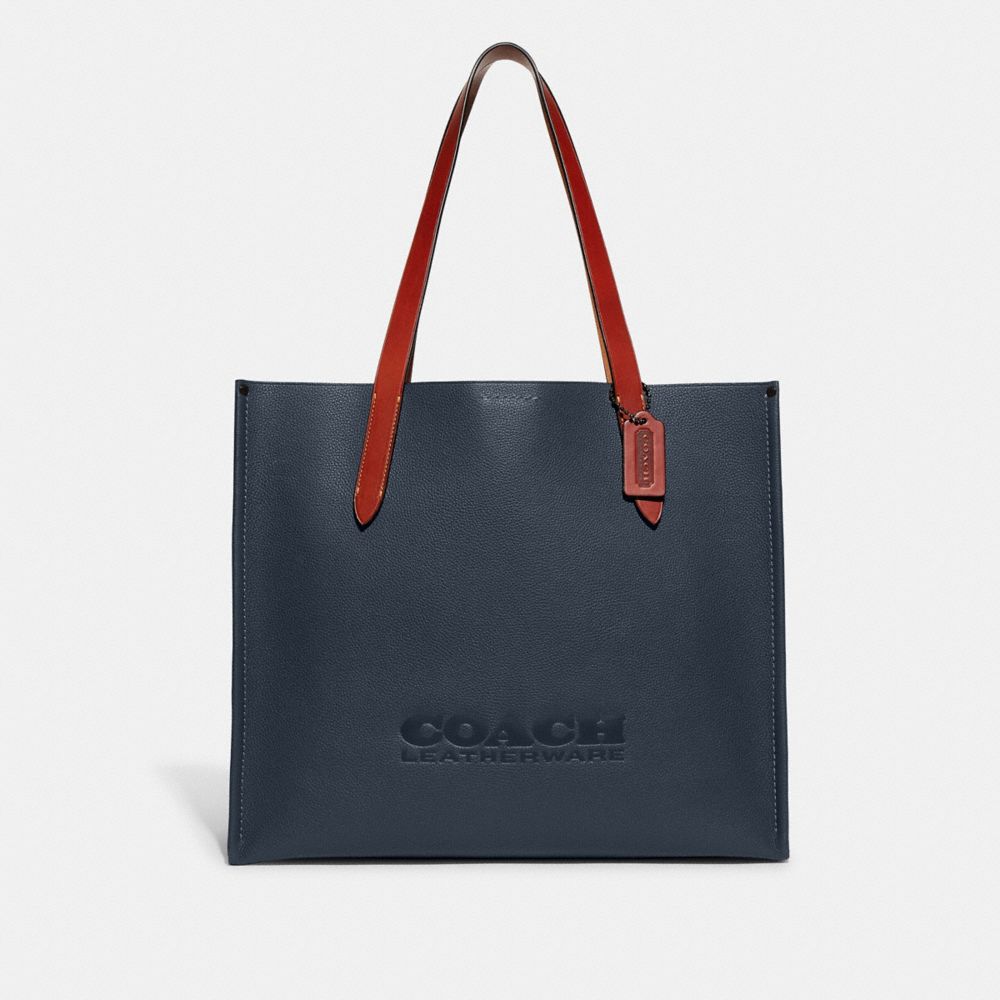 Blue Coach Relay Tote Bag Women Totes & Duffles | 0237FRZOM